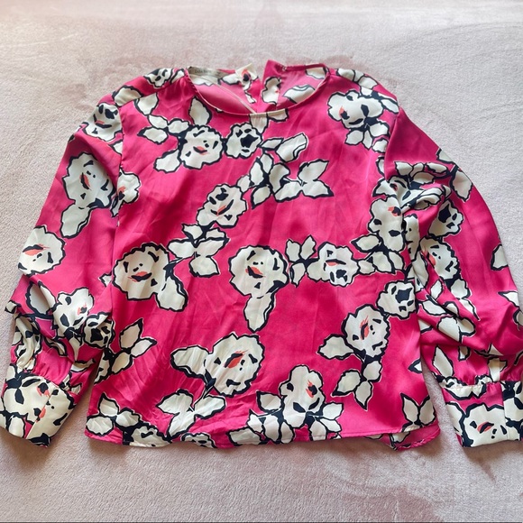 Zara Basic Fuchsia Pink Blouse - Picture 2 of 11